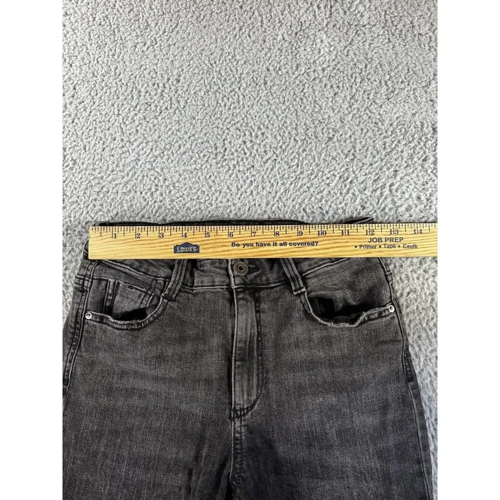 Zara Jeans Women‎ 4 Skinny Mid Rise Black Denim Casual Basic Minimalist 24x26
